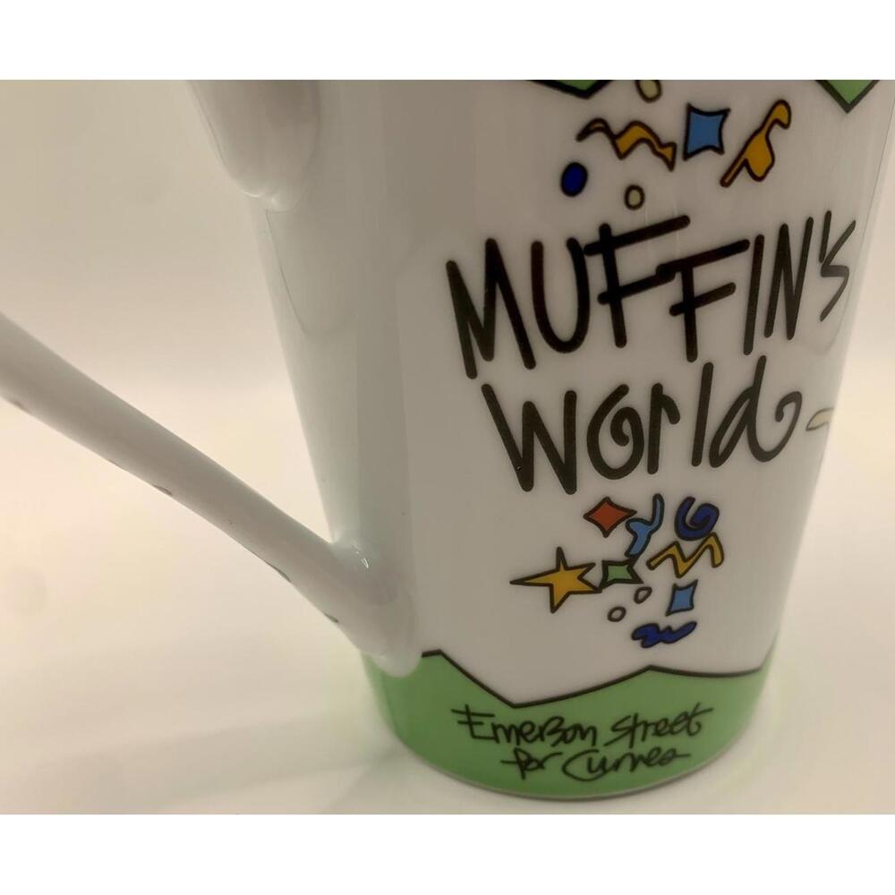 Vintage Curves Emerson St. Muffin’s World 12 Oz. Coffee Mug Dishwasher Microwave - Picture 3 of 8